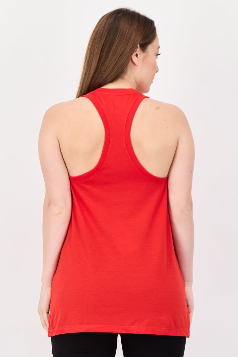 Nike Women Sportswear Fit Training Tank Top, Red - Image 2